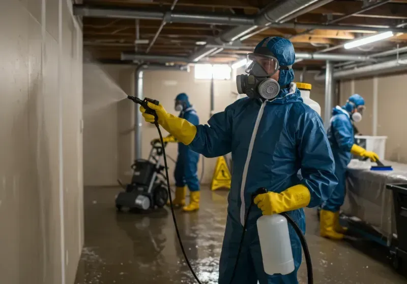 Basement Sanitization and Antimicrobial Treatment process in Ritzville, WA